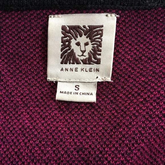 Anne Klein Purple Print Stretchy Knit Dress - Picture 7 of 7